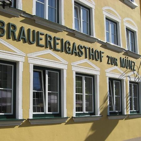 Brauereigasthof Zur Muenz Seit 1586 Hotel Günzburg Екстериор снимка